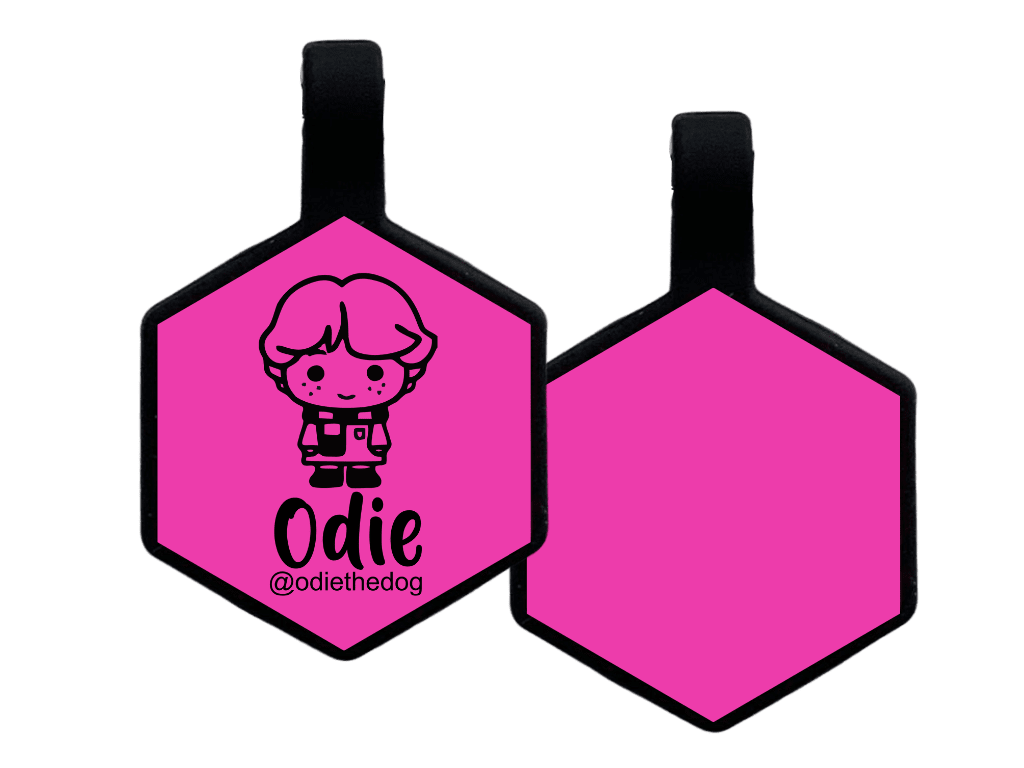 PLACA DE IDENTIFICACIÓN HEXÁGONO - RON WESLEY5