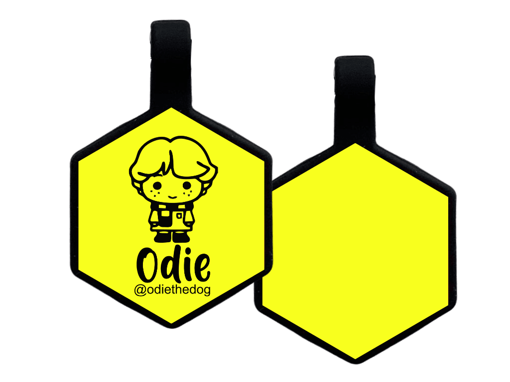 PLACA DE IDENTIFICACIÓN HEXÁGONO - RON WESLEY6