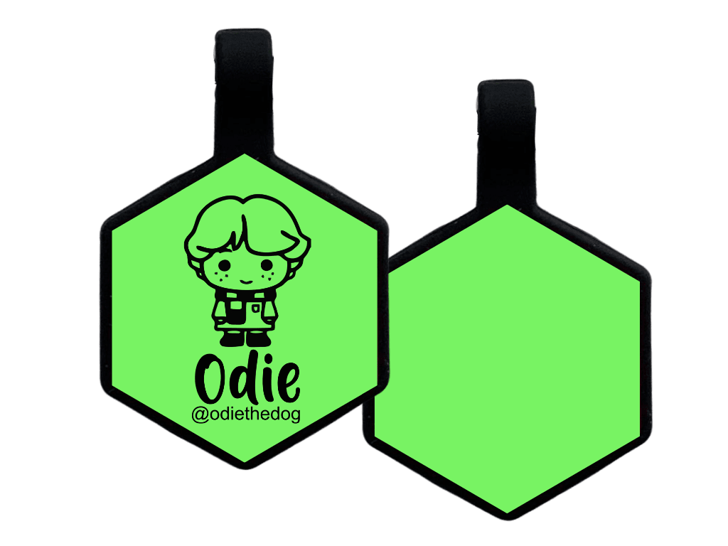 PLACA DE IDENTIFICACIÓN HEXÁGONO - RON WESLEY7