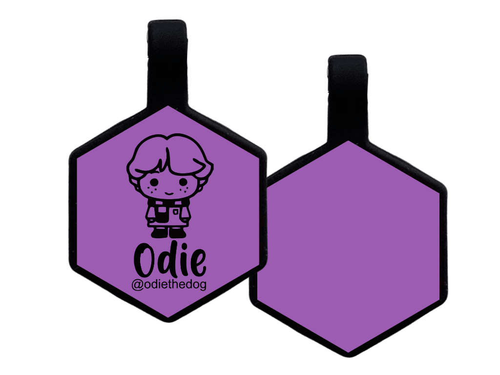 PLACA DE IDENTIFICACIÓN HEXÁGONO - RON WESLEY8