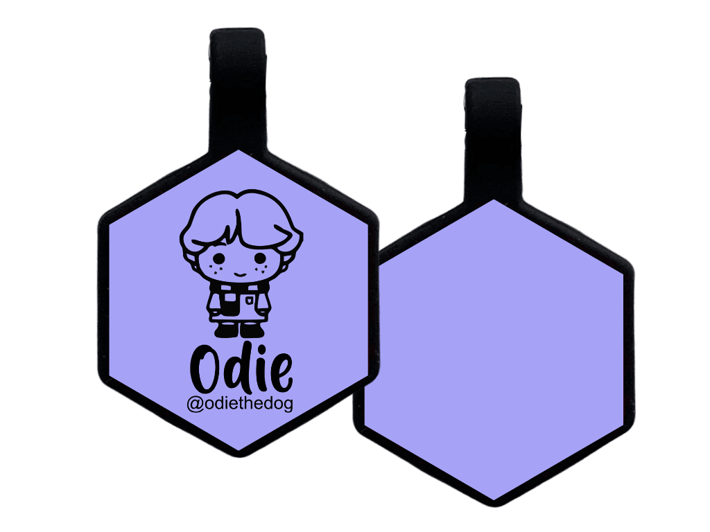 PLACA DE IDENTIFICACIÓN HEXÁGONO - RON WESLEY12