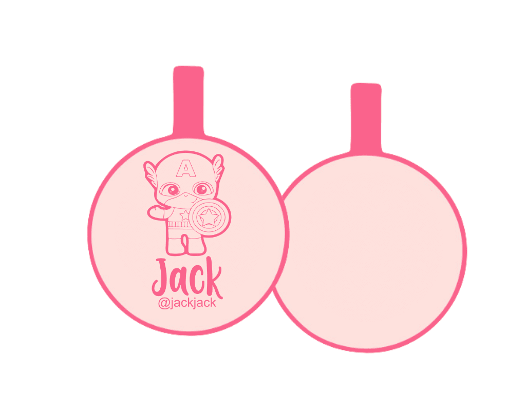 PLACA DE IDENTIFICACIÓN CIRCULO - CAPITAN AMERICA14