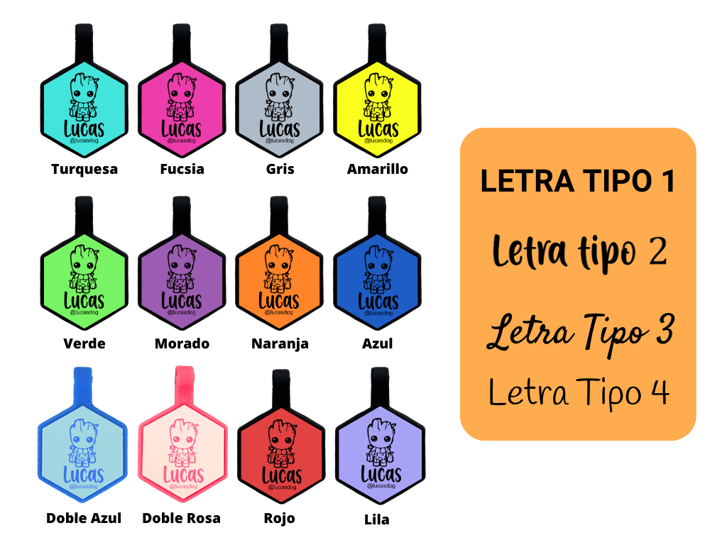 PLACA DE IDENTIFICACIÓN HEXÁGONO - GROOT2