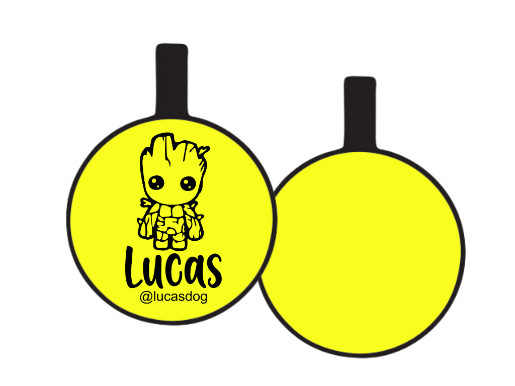 PLACA DE IDENTIFICACIÓN CIRCULO - GROOT7