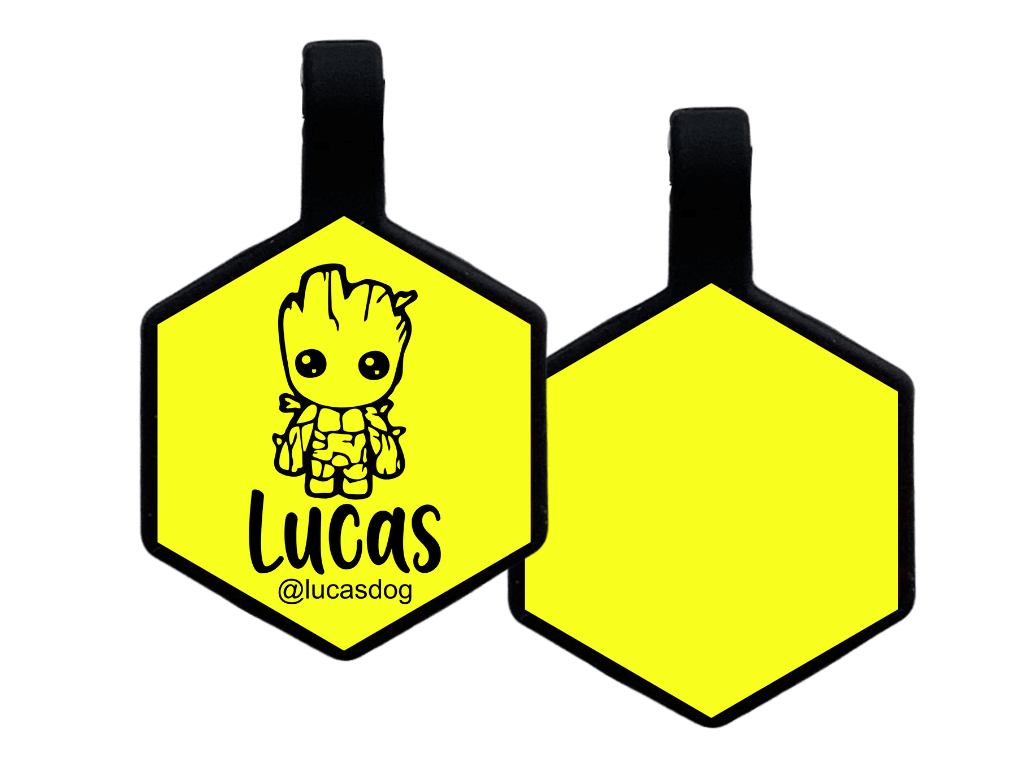 PLACA DE IDENTIFICACIÓN HEXÁGONO - GROOT7