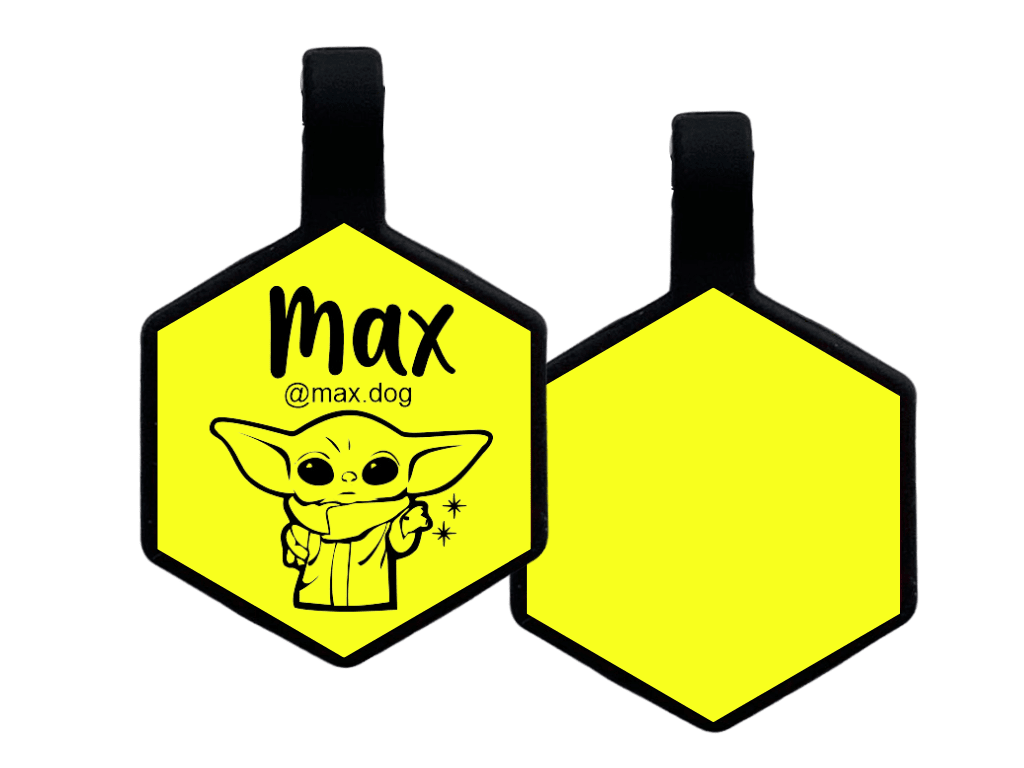 PLACA DE IDENTIFICACIÓN HEXÁGONO - BABY YODA7