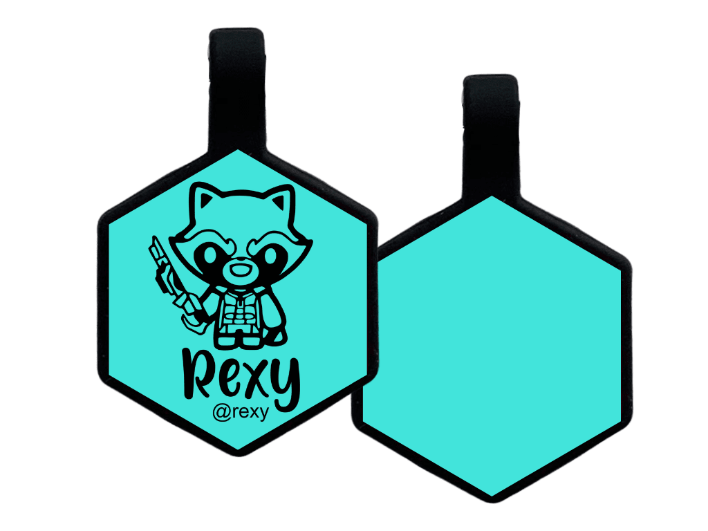 PLACA DE IDENTIFICACIÓN HEXÁGONO - ROCKET4