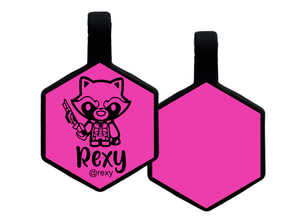 PLACA DE IDENTIFICACIÓN HEXÁGONO - ROCKET5