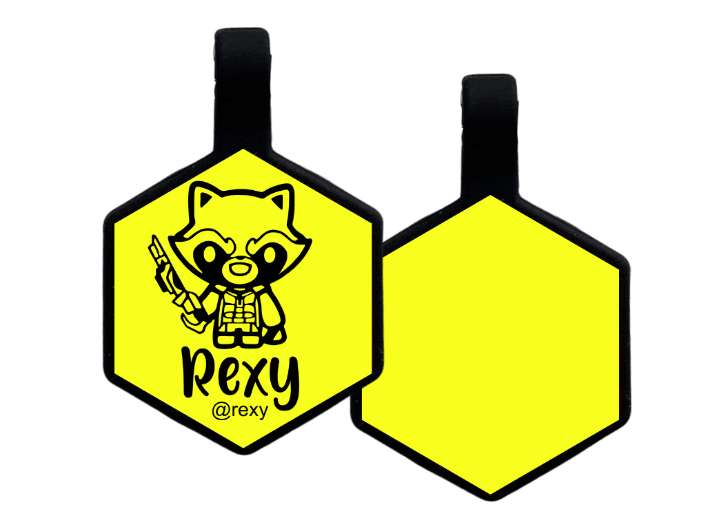 PLACA DE IDENTIFICACIÓN HEXÁGONO - ROCKET7