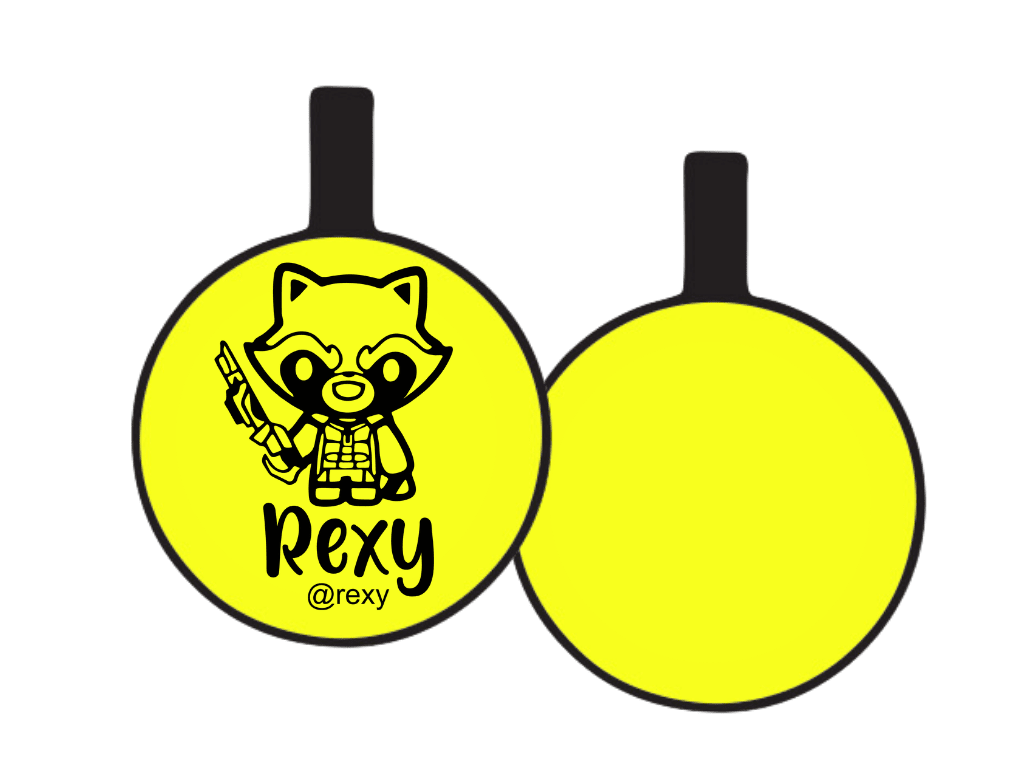 PLACA DE IDENTIFICACIÓN CIRCULO - ROCKET7