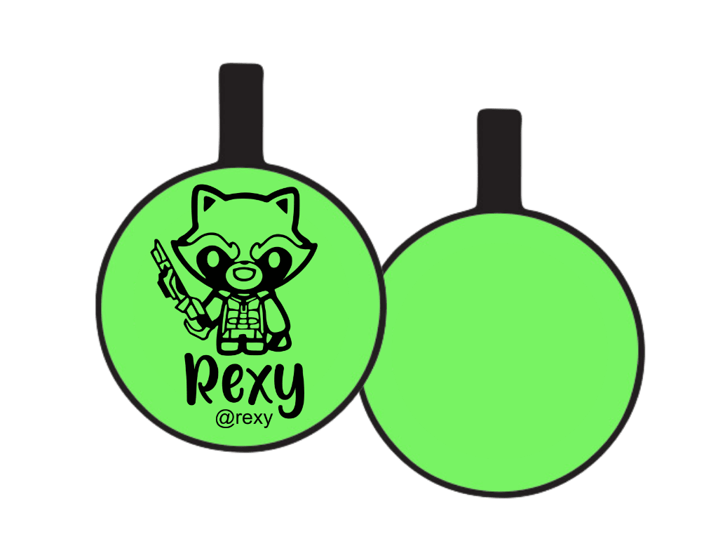 PLACA DE IDENTIFICACIÓN CIRCULO - ROCKET8