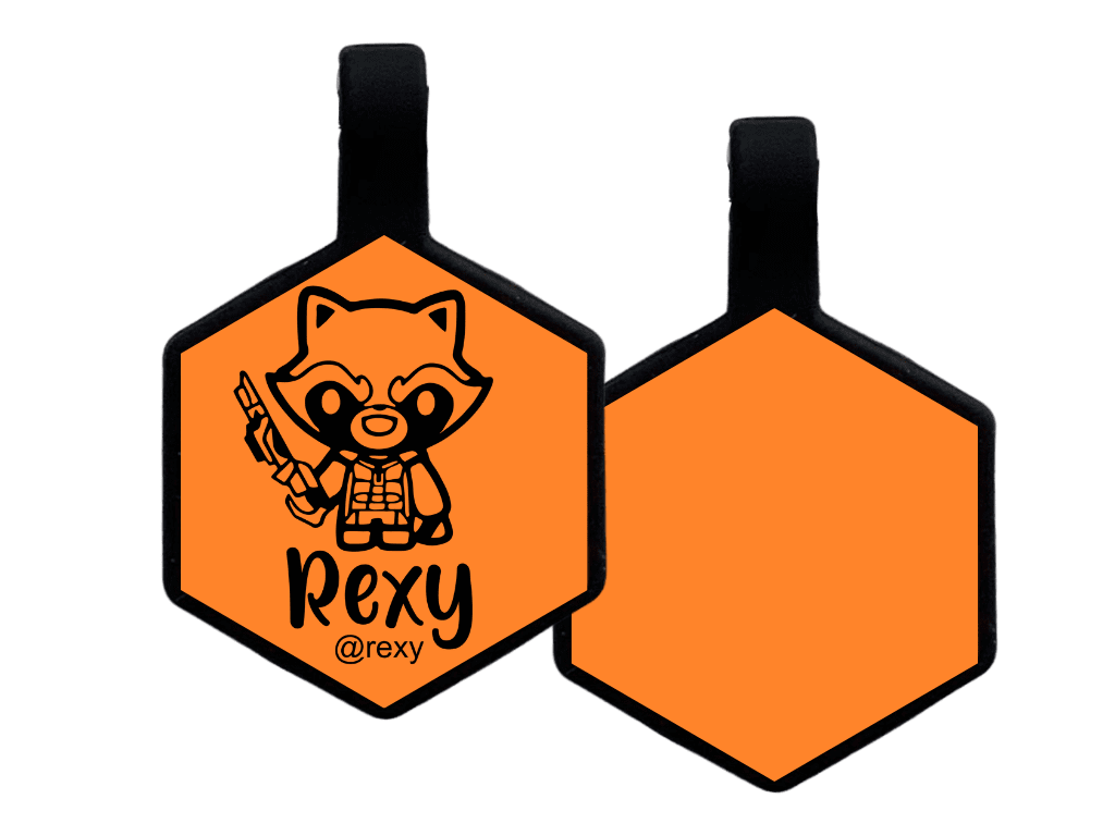 PLACA DE IDENTIFICACIÓN HEXÁGONO - ROCKET9