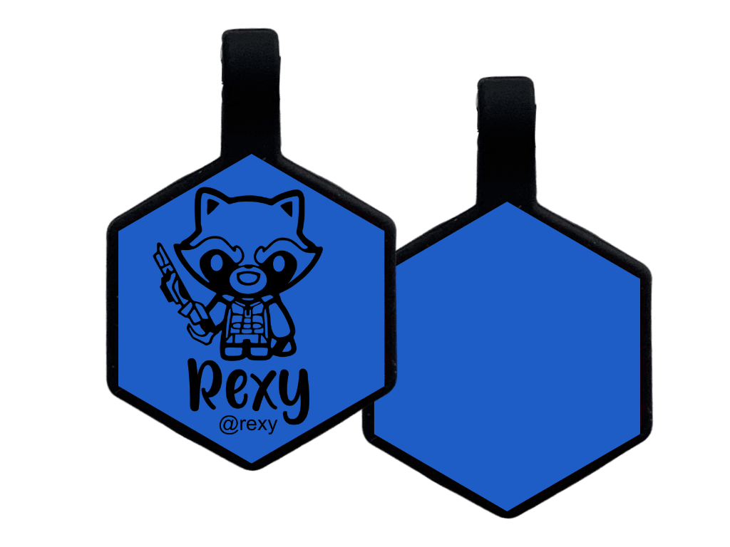 PLACA DE IDENTIFICACIÓN HEXÁGONO - ROCKET10