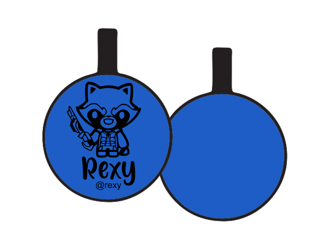 PLACA DE IDENTIFICACIÓN CIRCULO - ROCKET10