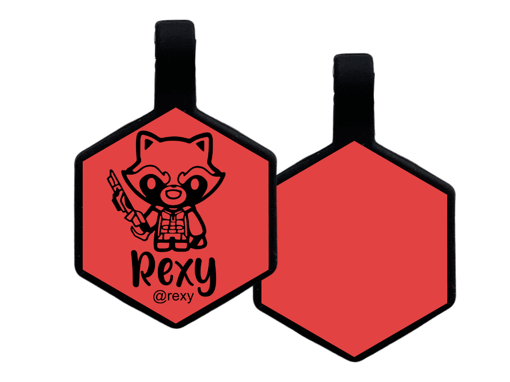 PLACA DE IDENTIFICACIÓN HEXÁGONO - ROCKET11