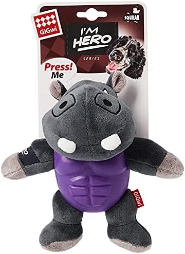 GIGWI I´M HERO HIPOPÓTAMO - Peluche 2 texturas + Chirriador2