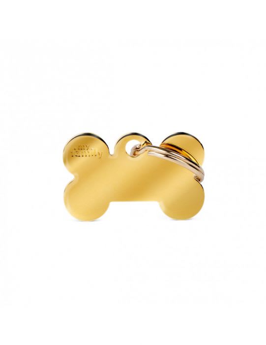 MY FAMILY PLACA ALUMINIO HUESITO DORADO1