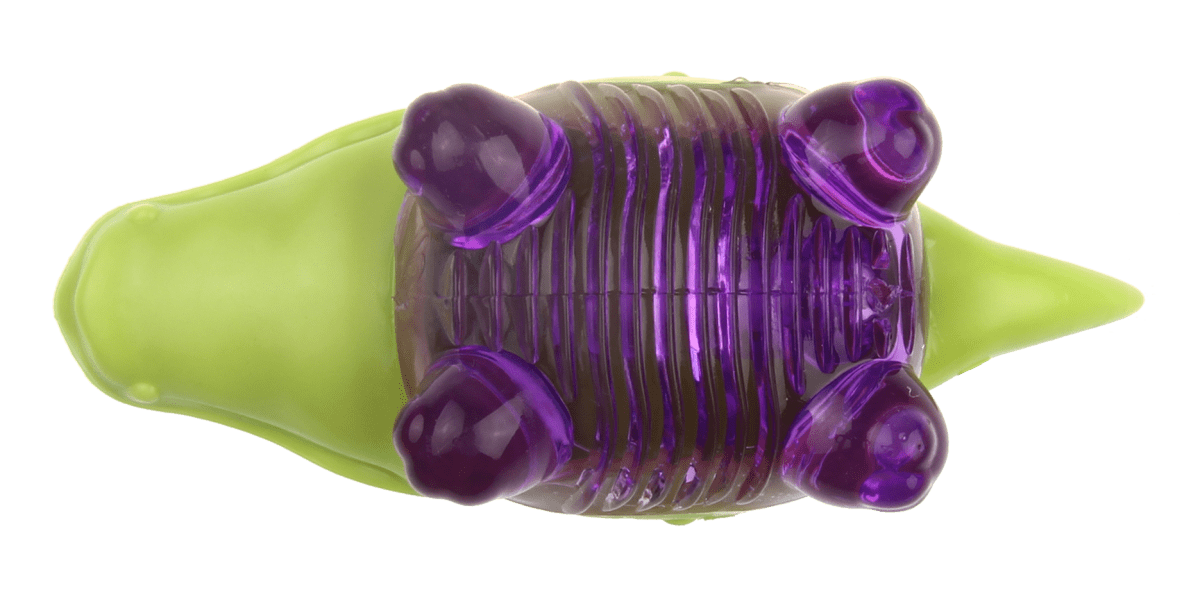 GIGWI SUPPA PUPPA COCODRILO - MORDEDOR (VERDE/MORADO)5