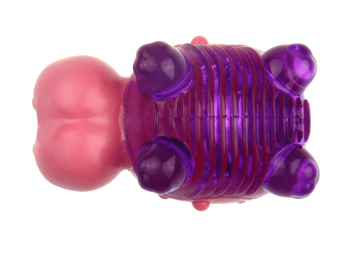 GIGWI SUPPA PUPPA HIPOPÓTAMO - MORDEDOR (ROSADO/MORADO)4