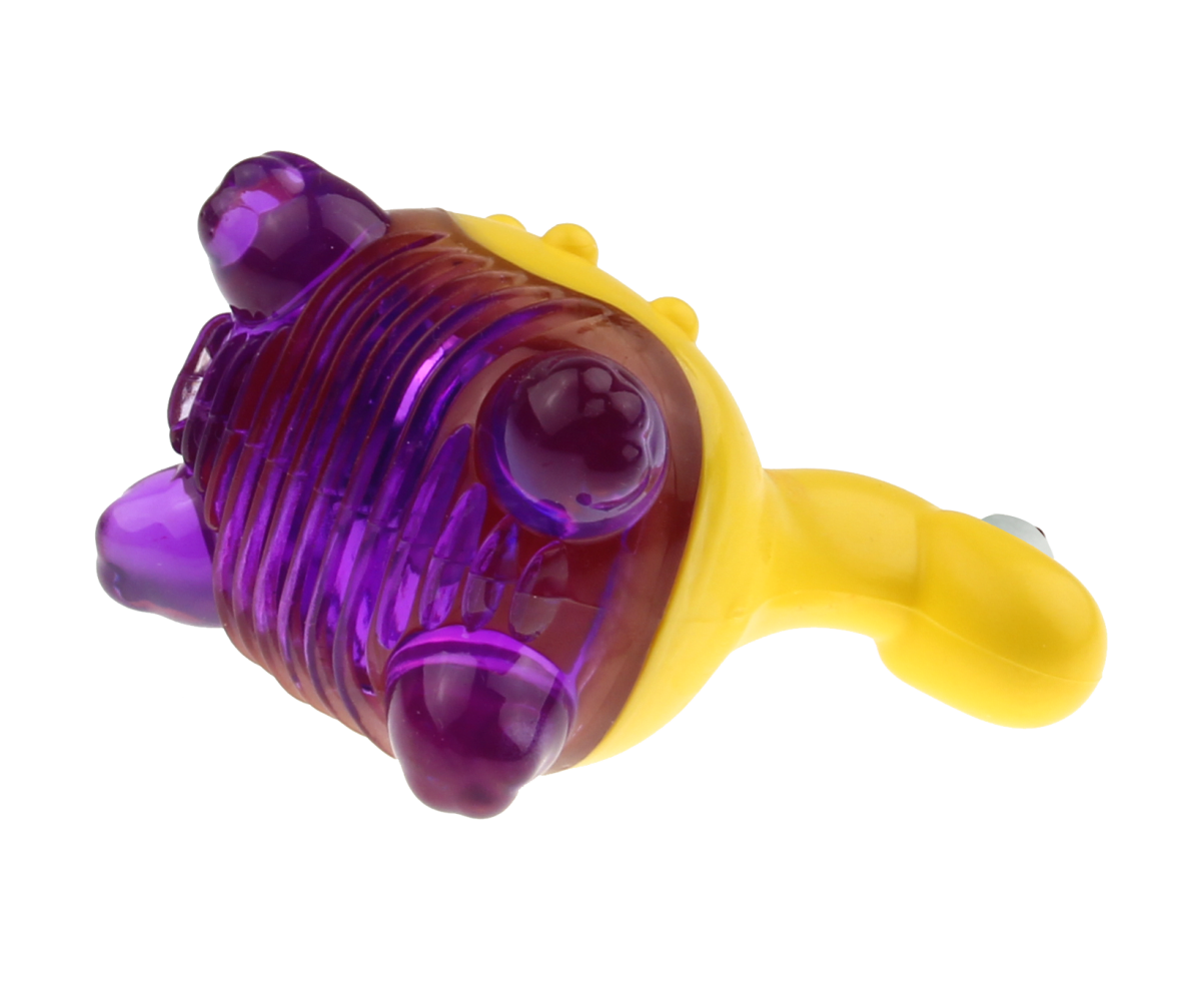 GIGWI SUPPA PUPPA DINOSAURIO - MORDEDOR (AMARILLO/MORADO)6