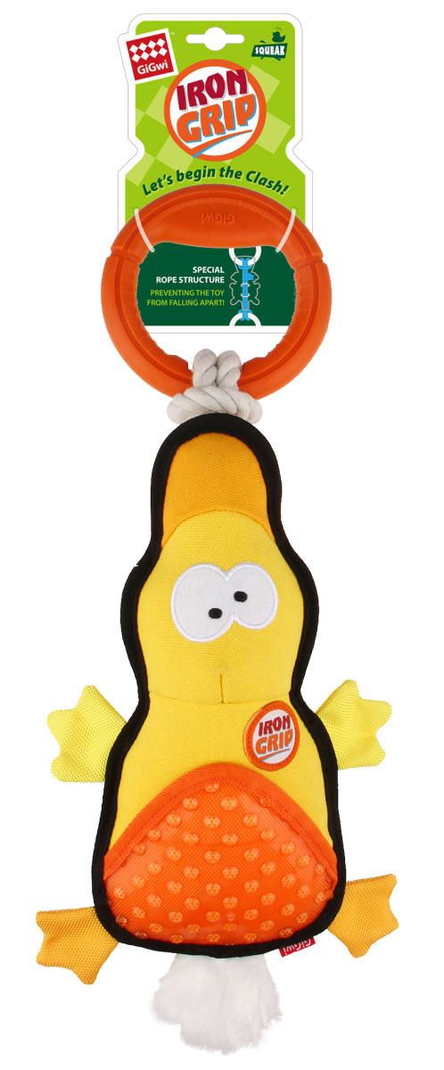 IRON GRIP PATO - Juguete jalador con mango de TPR1