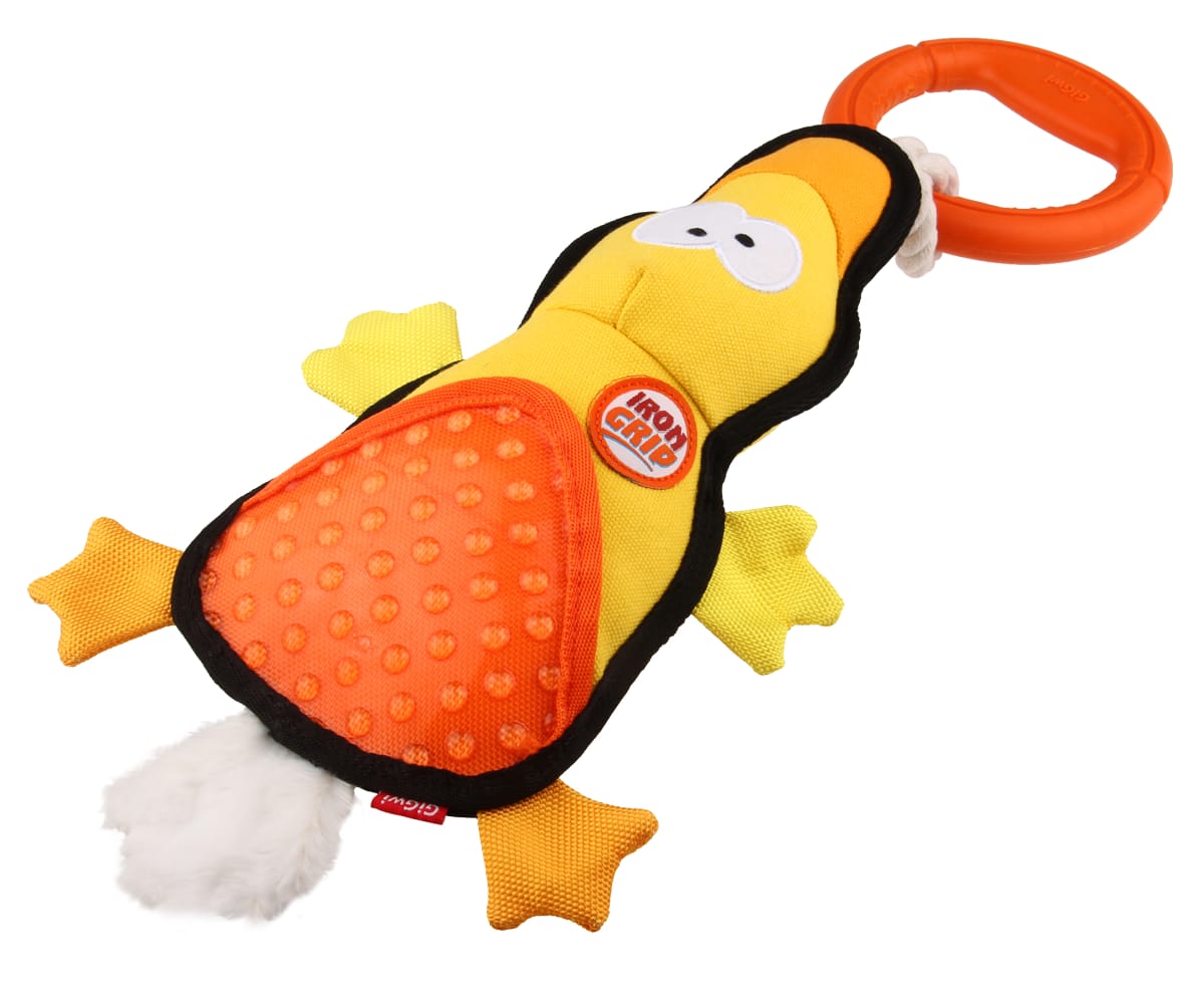 IRON GRIP PATO - Juguete jalador con mango de TPR4