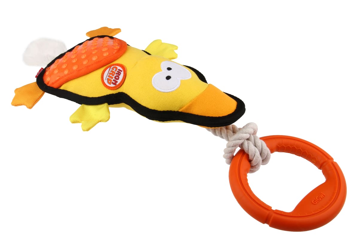 IRON GRIP PATO - Juguete jalador con mango de TPR6