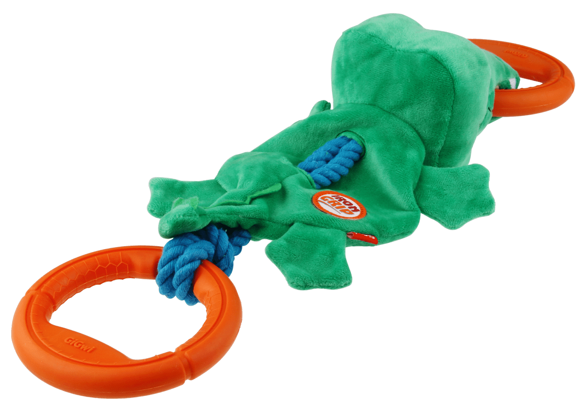 IRON GRIP COCODRILO - Juguete jalador con 2 magos de TPR6