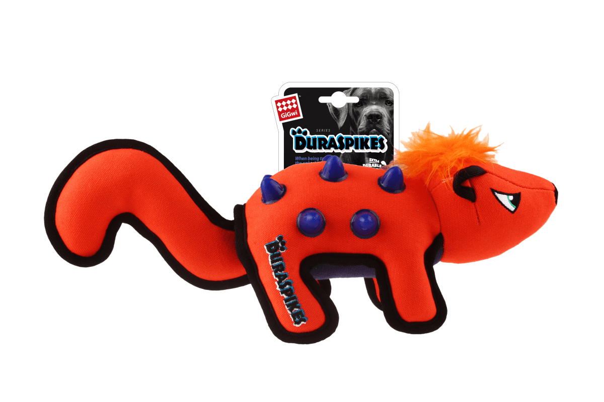 GIGWI DURASPIKES MAPACHE NARANJA1