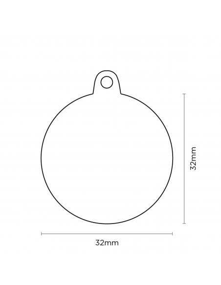MY FAMILY PLACA CIRCULO ALUMINIO NEGRO MATE CON PROTECTOR DE GOMA3