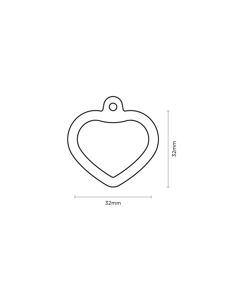 MY FAMILY PLACA CORAZON ALUMINIO AZUL MATE CON PROTECTOR DE GOMA3