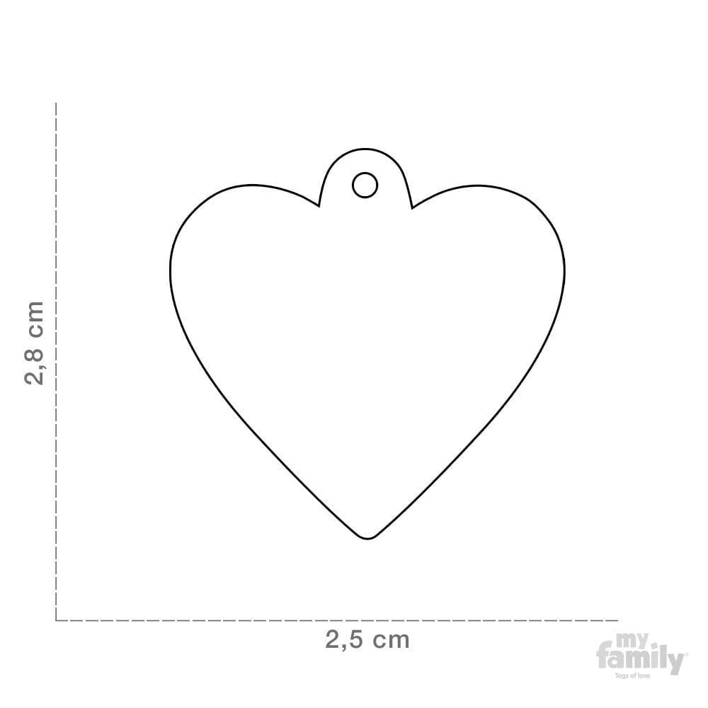 MY FAMILY PLACA ALUMINIO CORAZON ROJO4
