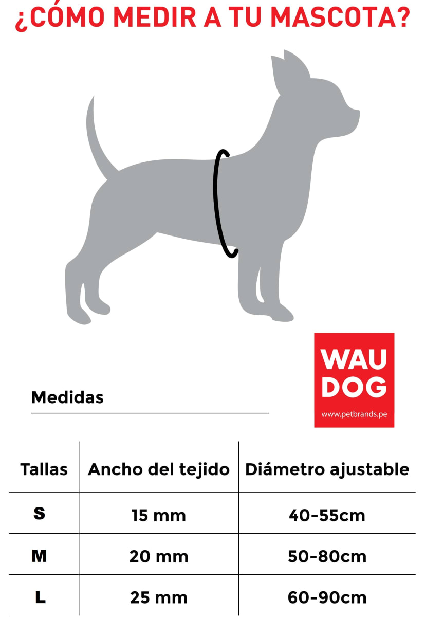 WAUDOG ARNES WATERPROOF VERDE - HEBILLA FASTEX METAL - PLACA QR4