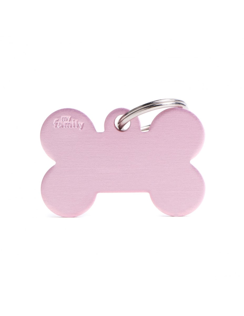 MY FAMILY PLACA ALUMINIO HUESITO ROSADO MATE2