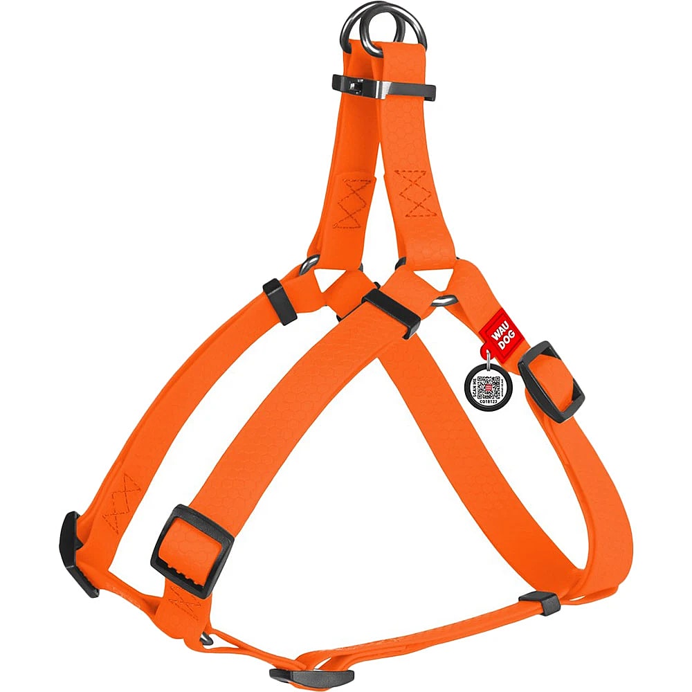 WAUDOG ARNES WATERPROOF NARANJA - HEBILLA FASTEX METAL - PLACA QR2
