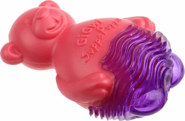 GIGWI SUPPA PUPPA OSO - MORDEDOR (ROSADO/MORADO)2