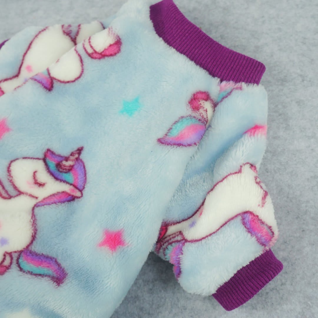 FITWARM PIJAMA UNICORN CELESTE2