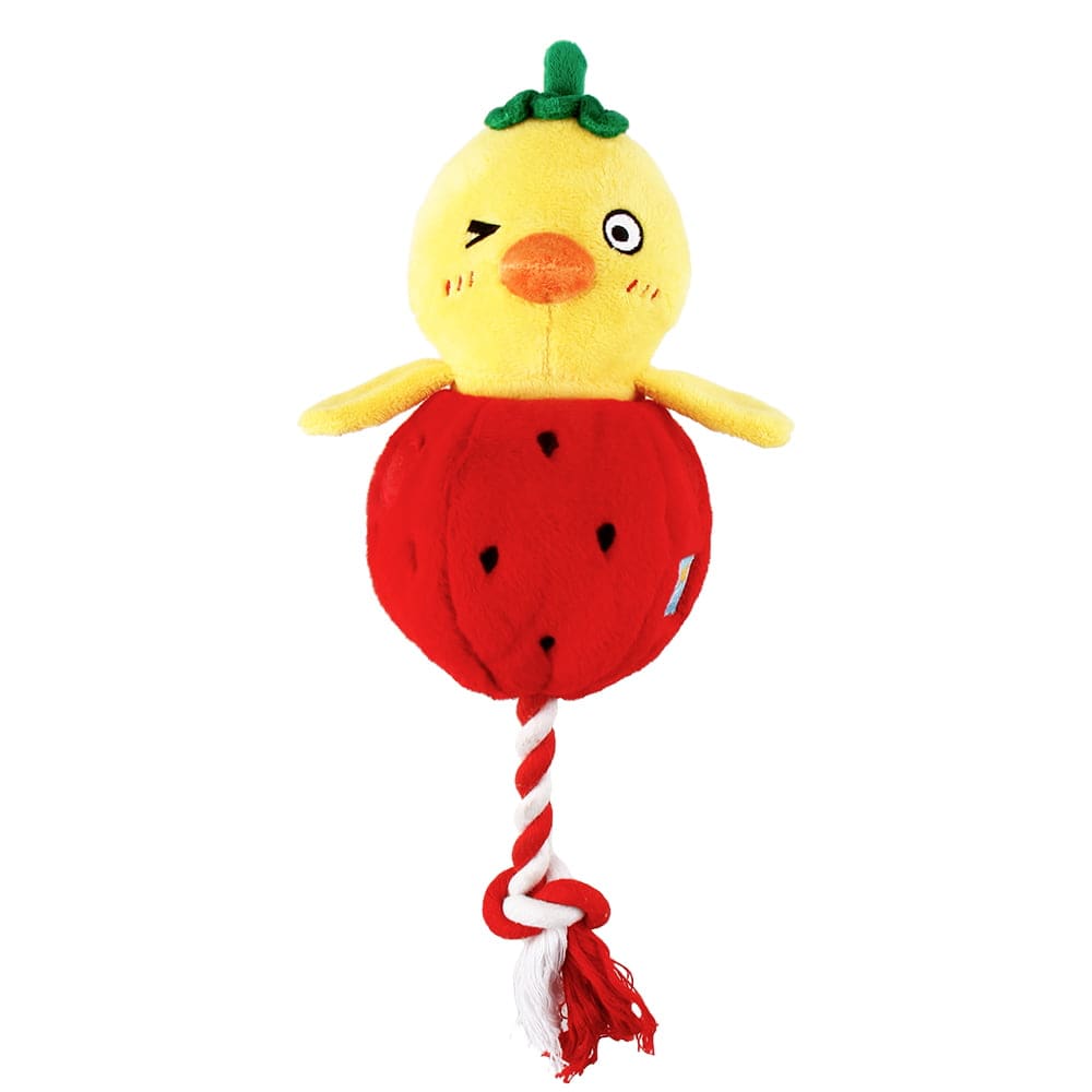 GIGWI PULL ME OUT POLLO FRESA - JUGUETE 3 EN 12