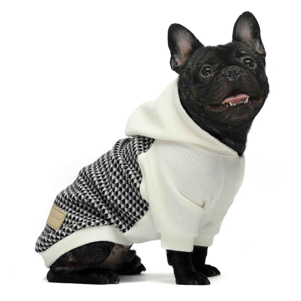 FITWARM SUDADERA DE PUNTO CON CAPUCHA BLANCA1