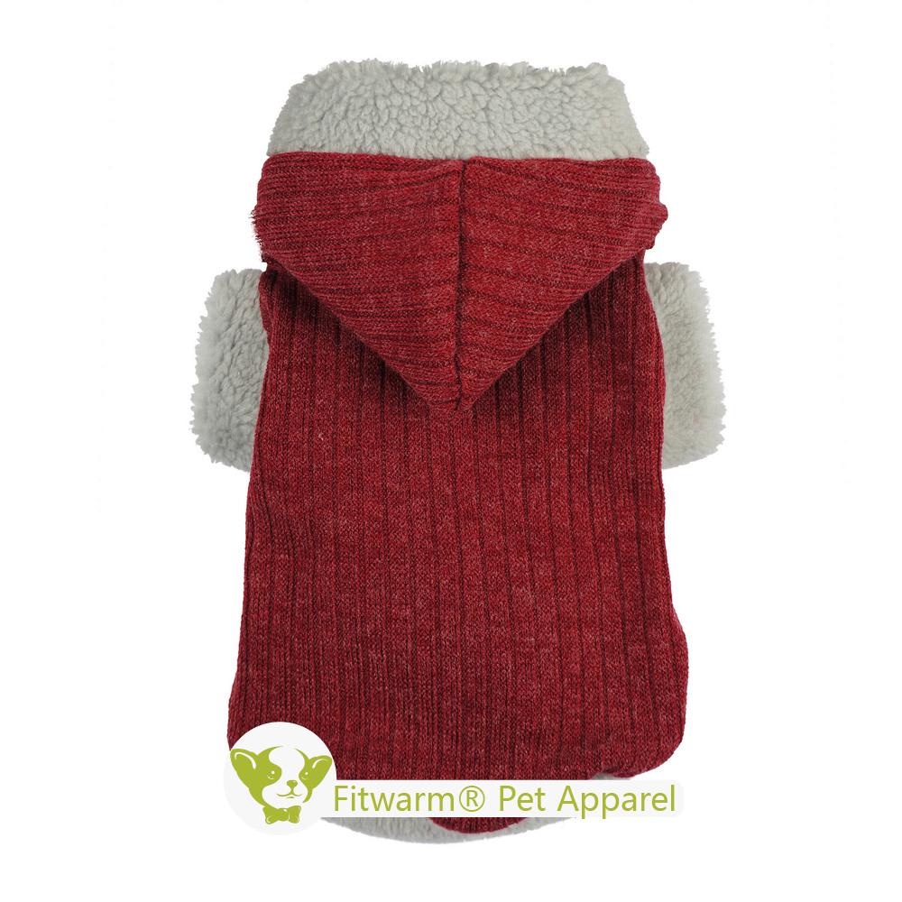 FITWARM SUDADERA ROJA A RAYAS CON CAPUCHA1