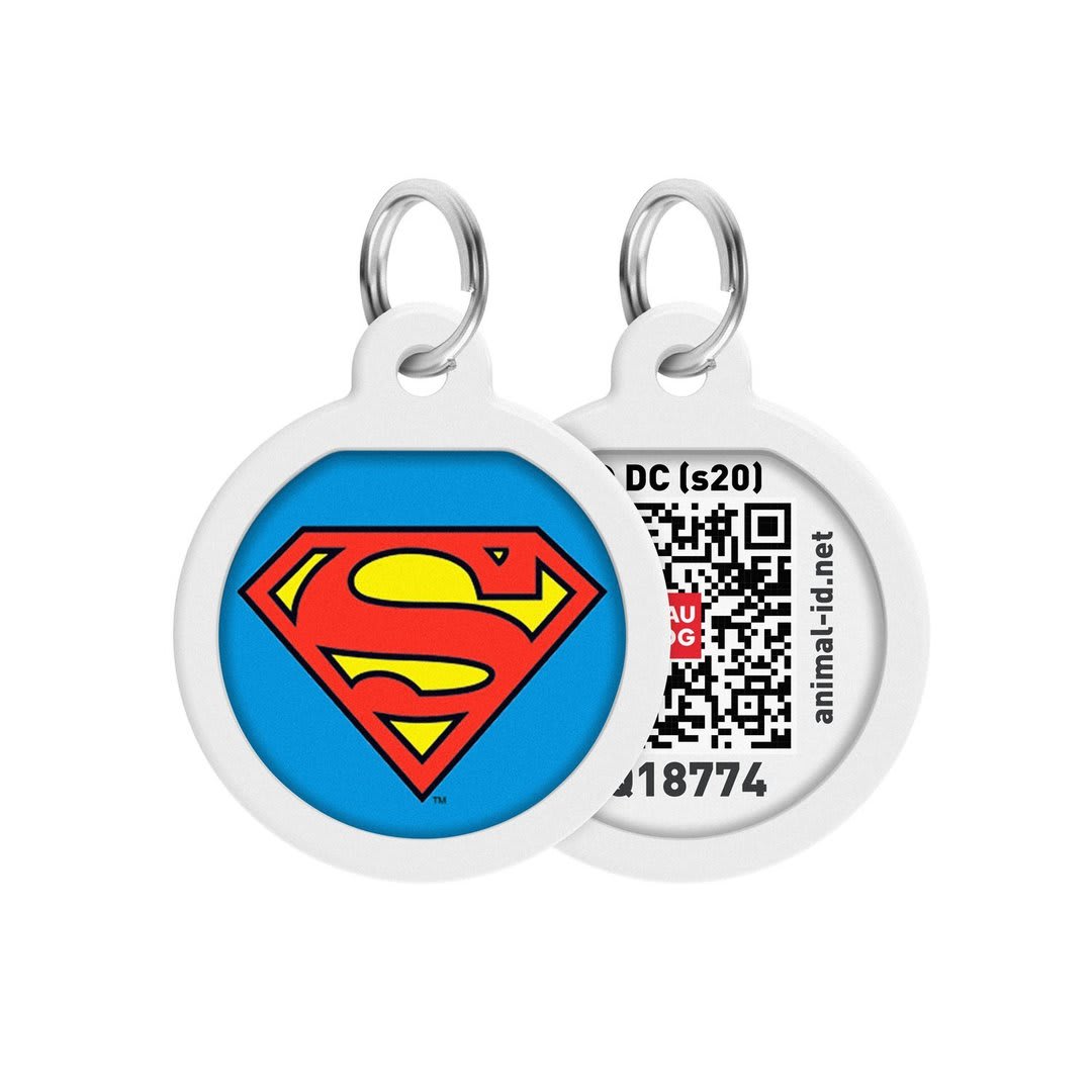 WAUDOG PLACA IDENTIFICACION SMART ID - SUPERMAN HERO - DC COMICS - APP GRATIS2