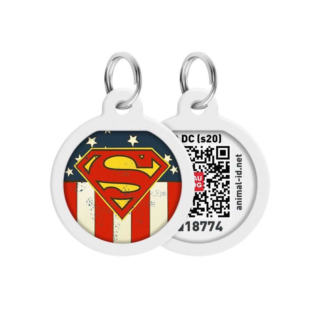 WAUDOG PLACA IDENTIFICACION SMART ID - SUPERMAN AMERICA - DC COMICS - APP GRATIS2