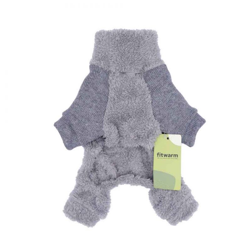 FITWARM ABRIGO FUZZY GRIS CUELLO TORTUGA2