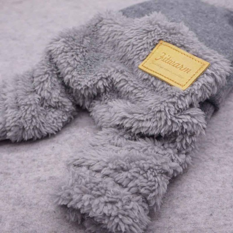 FITWARM ABRIGO FUZZY GRIS CUELLO TORTUGA4