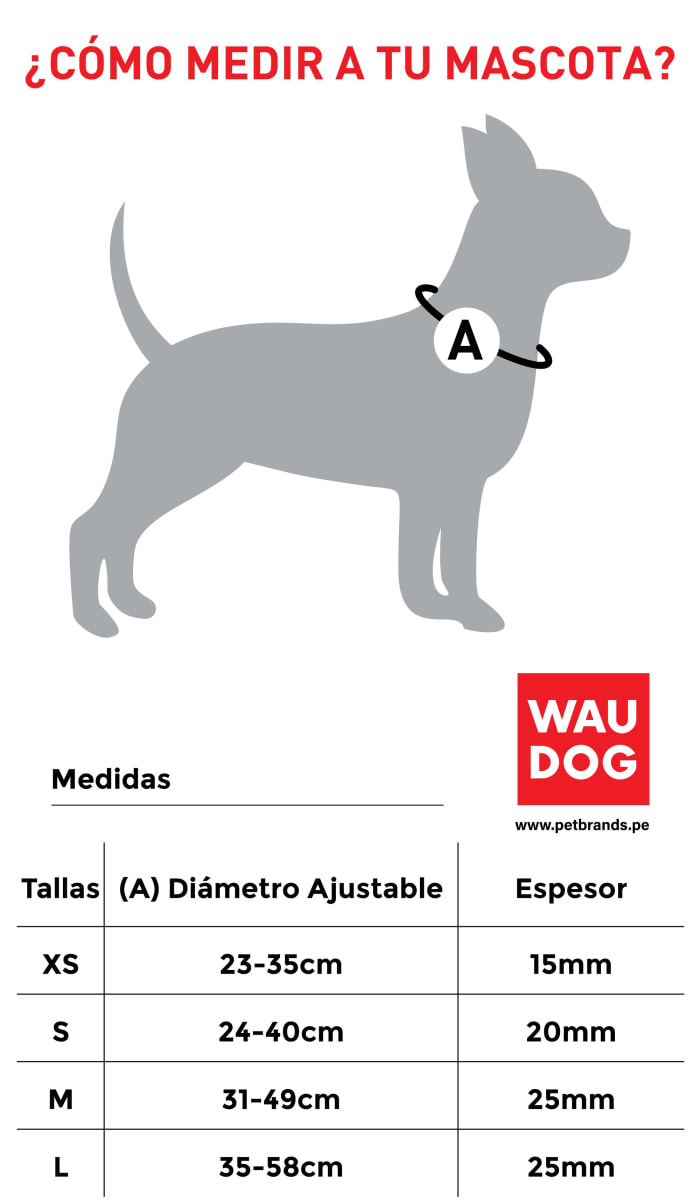 WAUDOG COLLAR TARTAR GREEN - HEBILLA FASTEX METAL - PLACA QR3