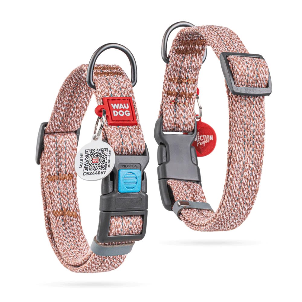 WAUDOG collar marrón algodón1