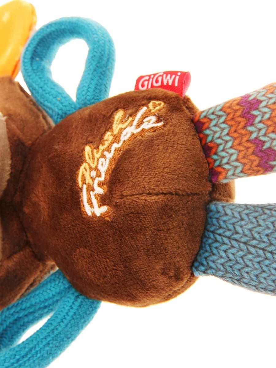 GIGWI PLUSH FRIENDZ MONKEY WITH SQUEAKER5