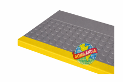 GRADA GOMA ESTOPEROL 1.20 GRIS/AMARILLO