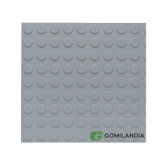 PISO GOMA PALMETA ESTOPEROL GRIS 0.50 X 0.50 MT.