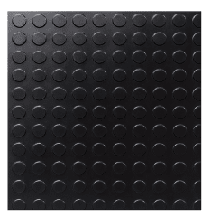 PISO GOMA PALMETA ESTOPEROL NEGRO 0.50 X 0.50 MT.